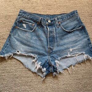 Distressed Levi’s Shorts